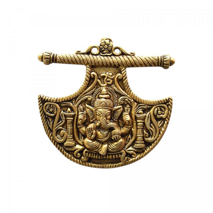 brass Ganesh wall hanging/door hanging , 6"