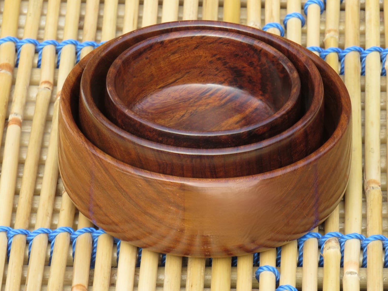 Handmade Wooden Bowl Set of 3 – Rustic Kitchen & Dining Décor for Serving, Snacks & Spices , big