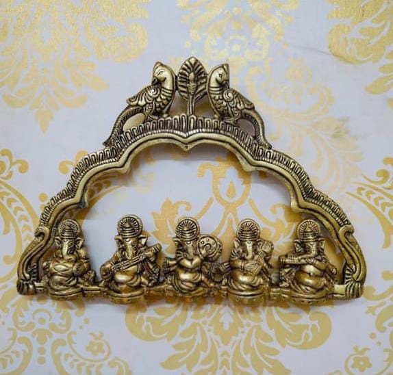 brass Ganesh musical wall hanging for home decor