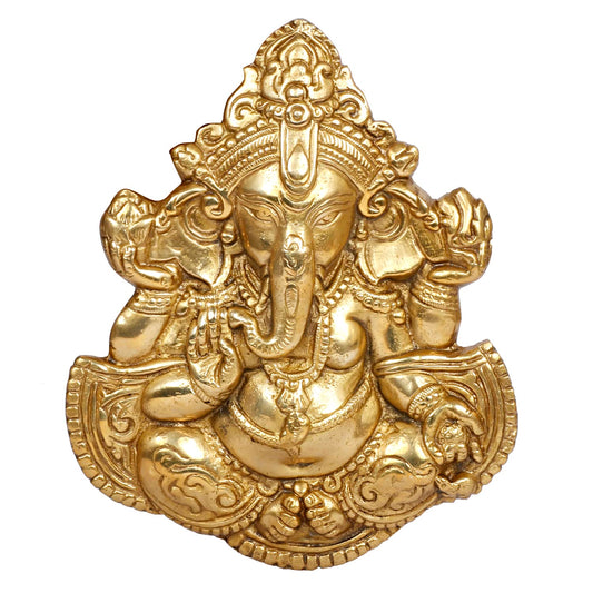 brass Ganesh wall hanging/door hanging , 8"