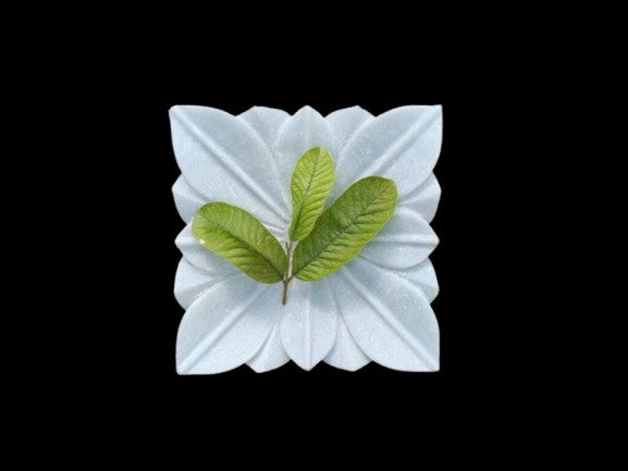 marble square urli for home décor/snacks/fruits/gift item