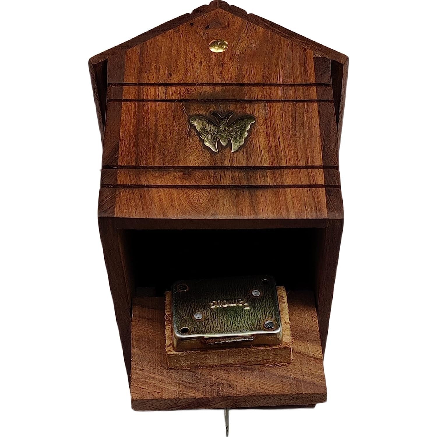 Handmade Wooden hut shape Bank – Ethnic Savings Box for Home Décor & Gifting, 6"