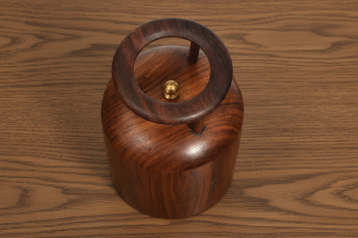 Handmade Wooden cylinder shape Bank – Ethnic Savings Box for Home Décor & Gifting