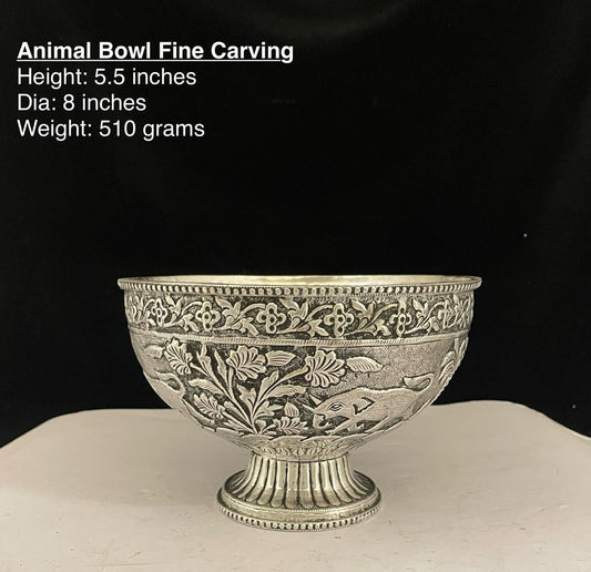 German silver fine carving  bowl