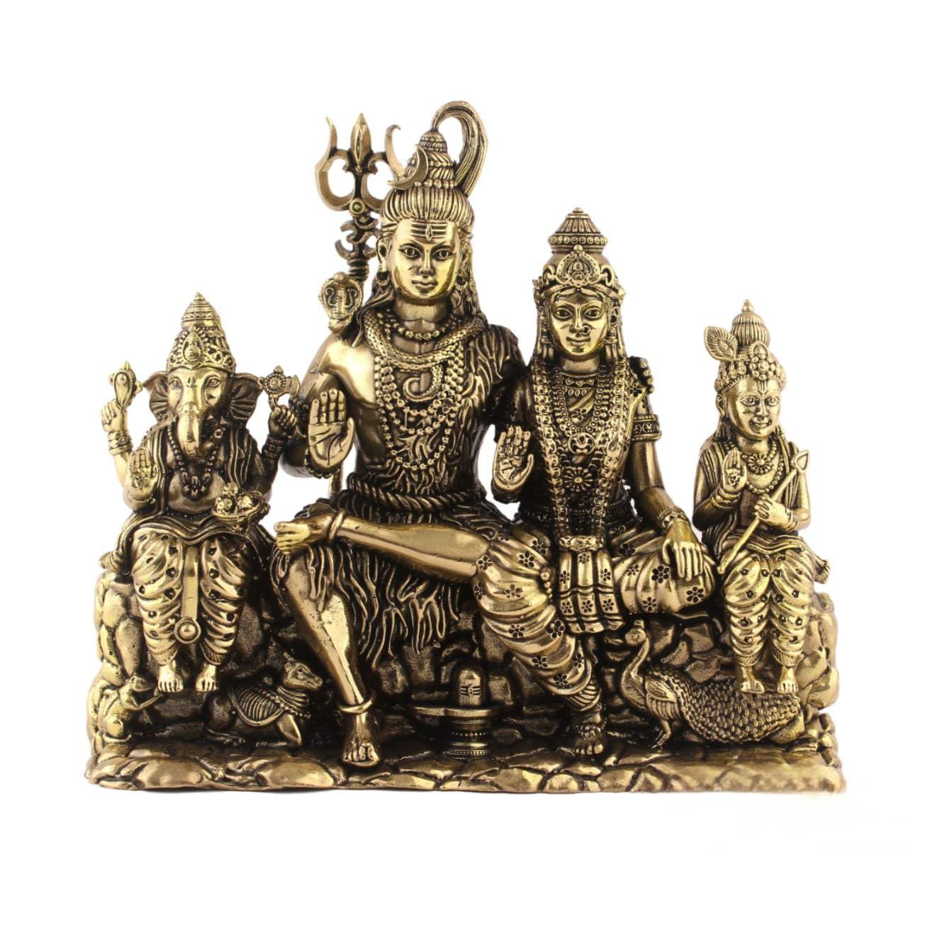 brass shiv parivar statue for home/ office/ gift item