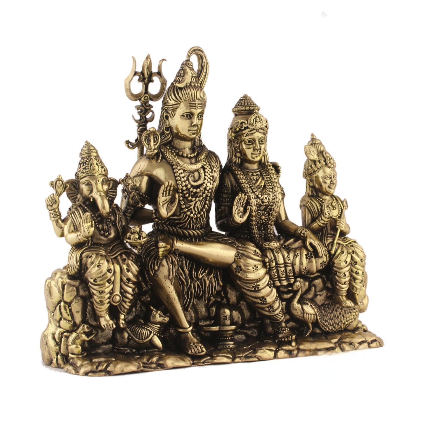 brass shiv parivar statue for home/ office/ gift item