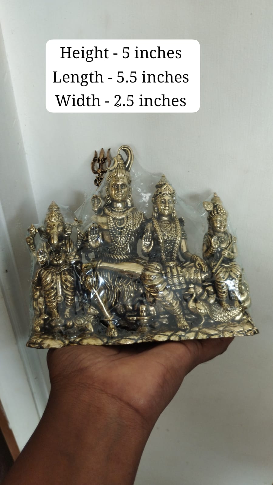 brass shiv parivar statue for home/ office/ gift item