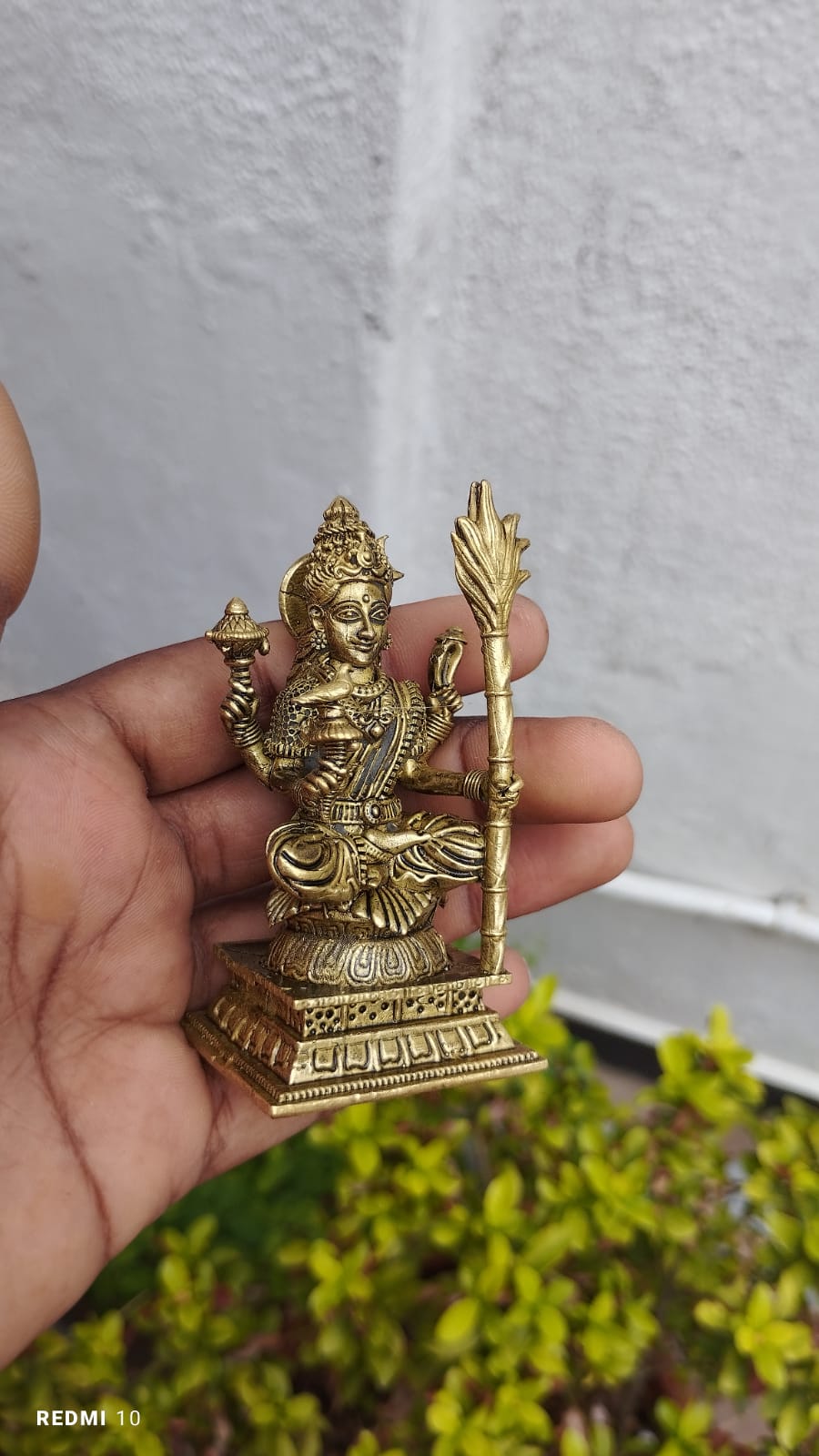 Brass Rajarajeshwari Devi Idol – Small Size for Puja, Decor & Gifting