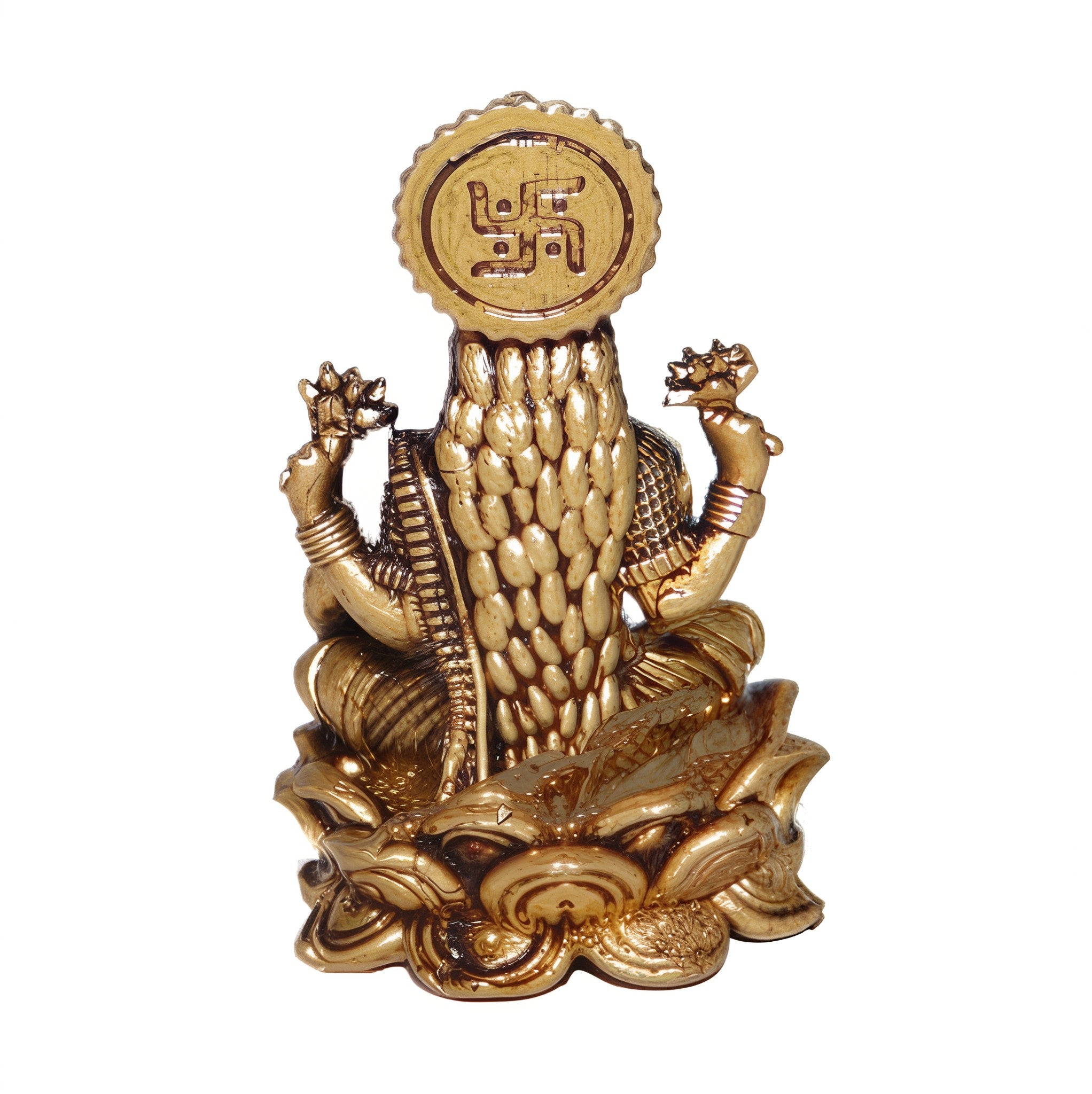 Handcrafted Brass Goddess Lakshmi Statue – Wealth & Prosperity Symbol