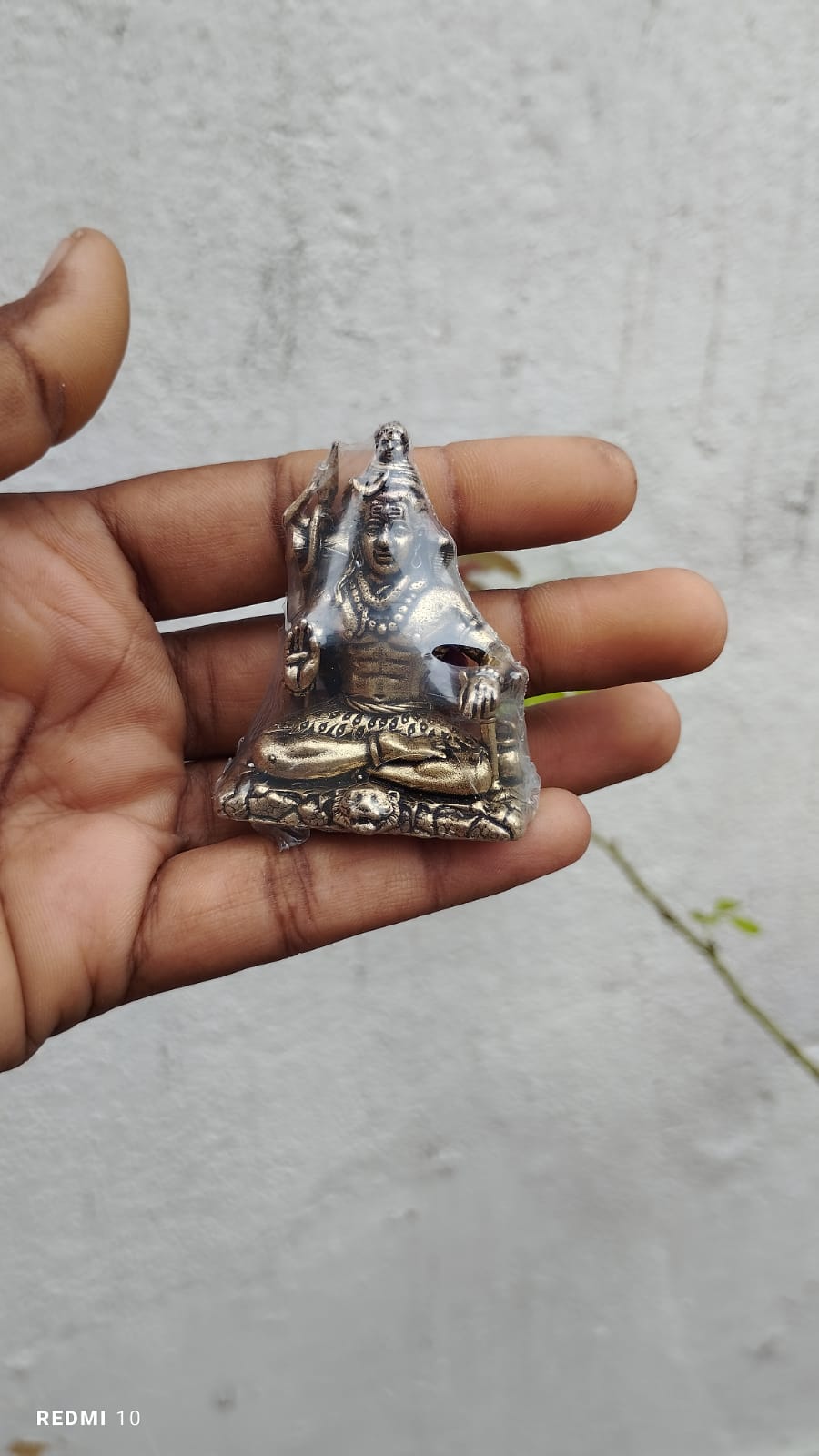 Brass Shiv Idol – Antique Finish Mahadev Murti for Home Temple, Meditation & Spiritual Decor