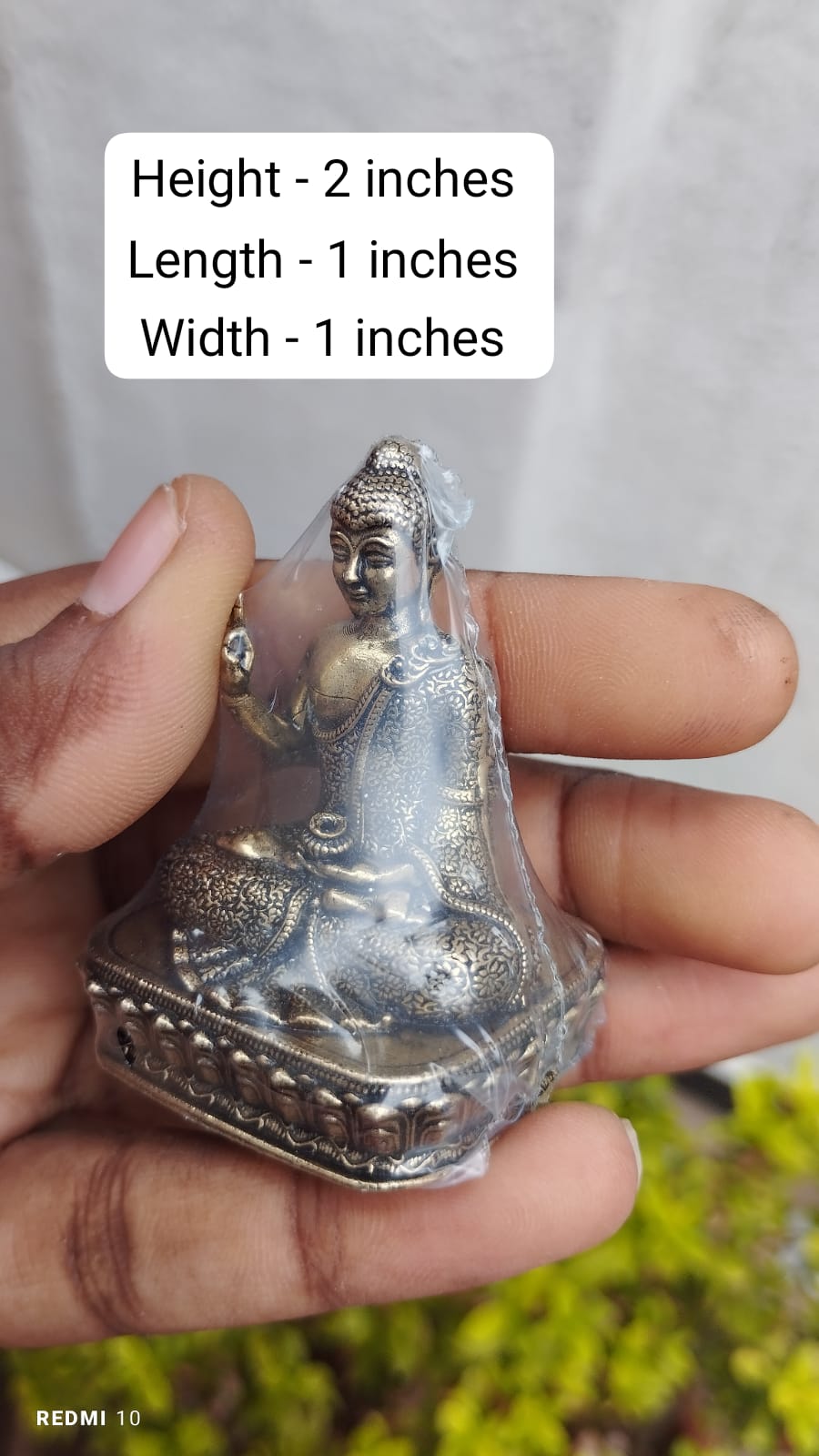 Brass Buddha Statue – Antique Finish Enlightenment Idol for Home, Office & Meditation Space
