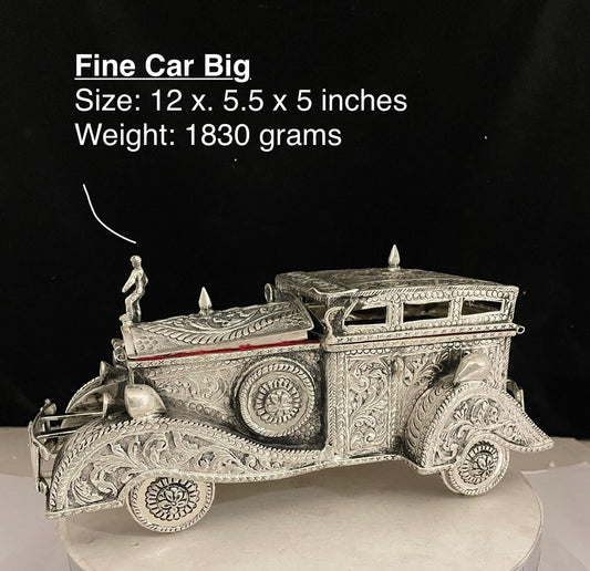 German silver car design dry fruit box