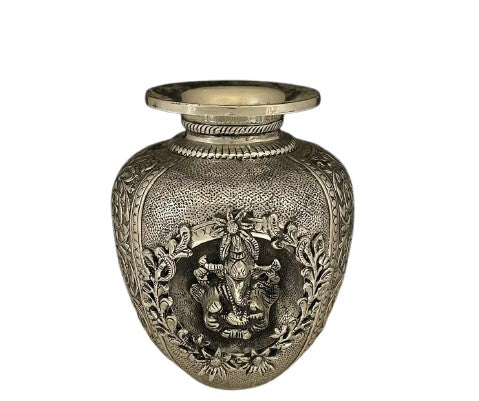 German Silver Ganesh Kalash