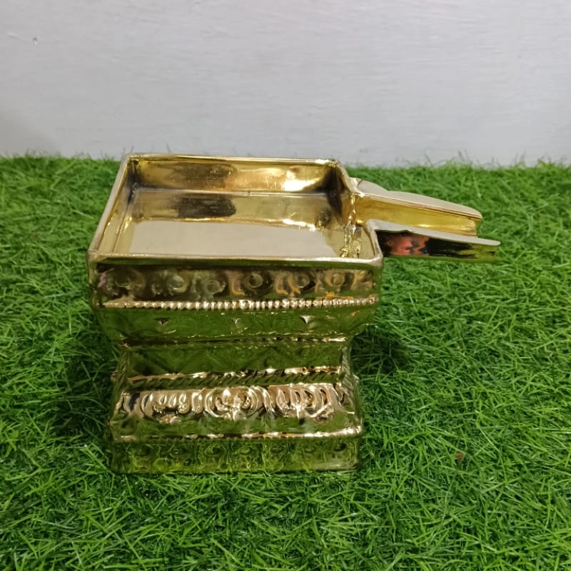 Brass Abhishek Peetam – Traditional Ritual Stand, small size