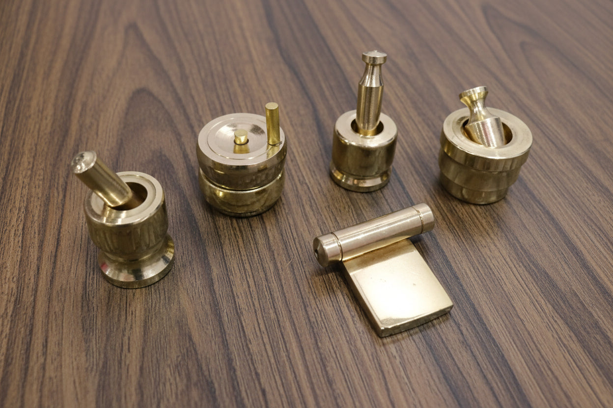 Brass Gowramma Set – Traditional Ritual Ensemble - 5  pieces
