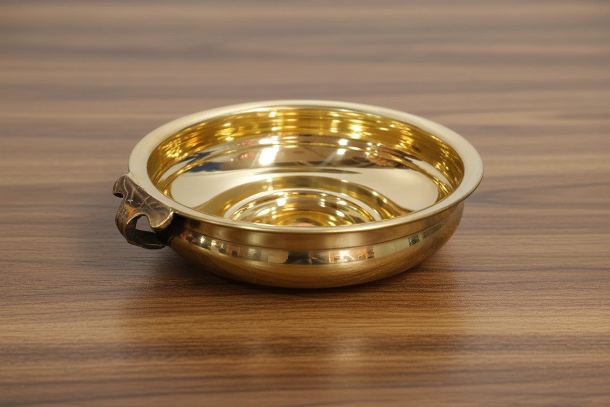 Brass Urli Bowl – 14 Inch Diameter, Traditional Décor