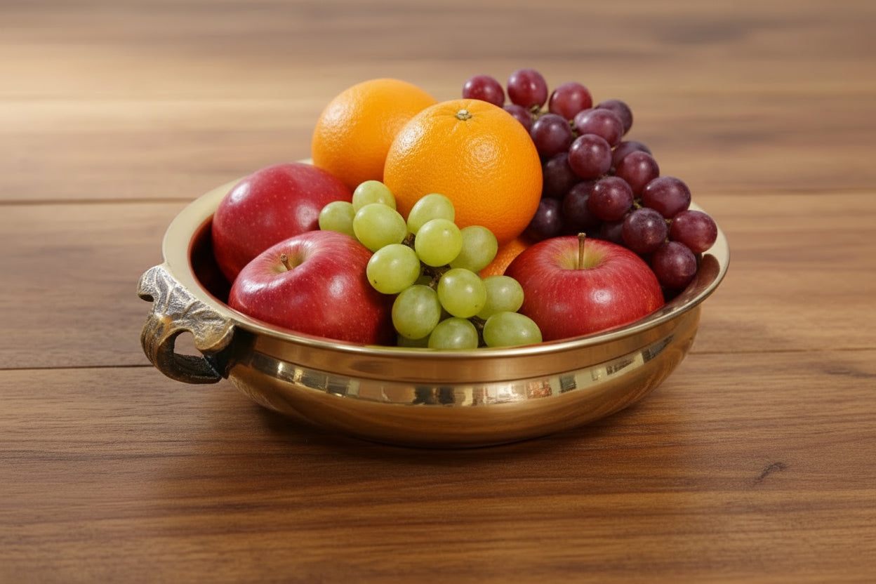 Brass Urli Bowl – 14 Inch Diameter, Traditional Décor
