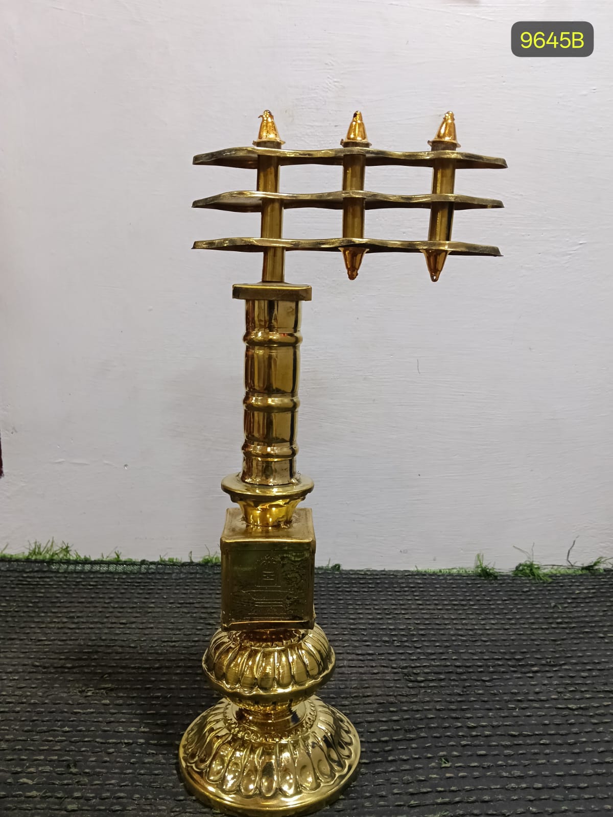Brass Miniature Temple Kodimaram – Traditional Ritual Symbol