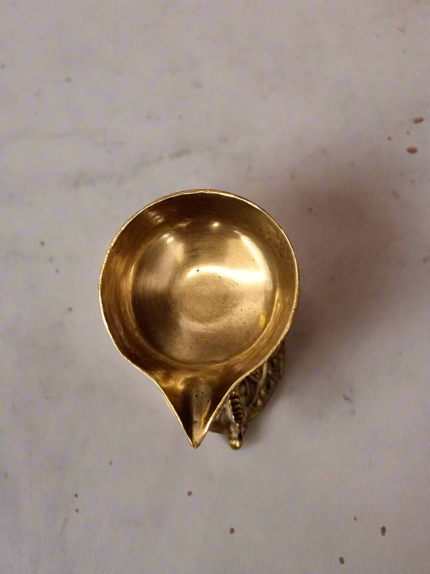 set of 2 Handcrafted Brass Peacock Diya – Symbol of Elegance, Light & Divine