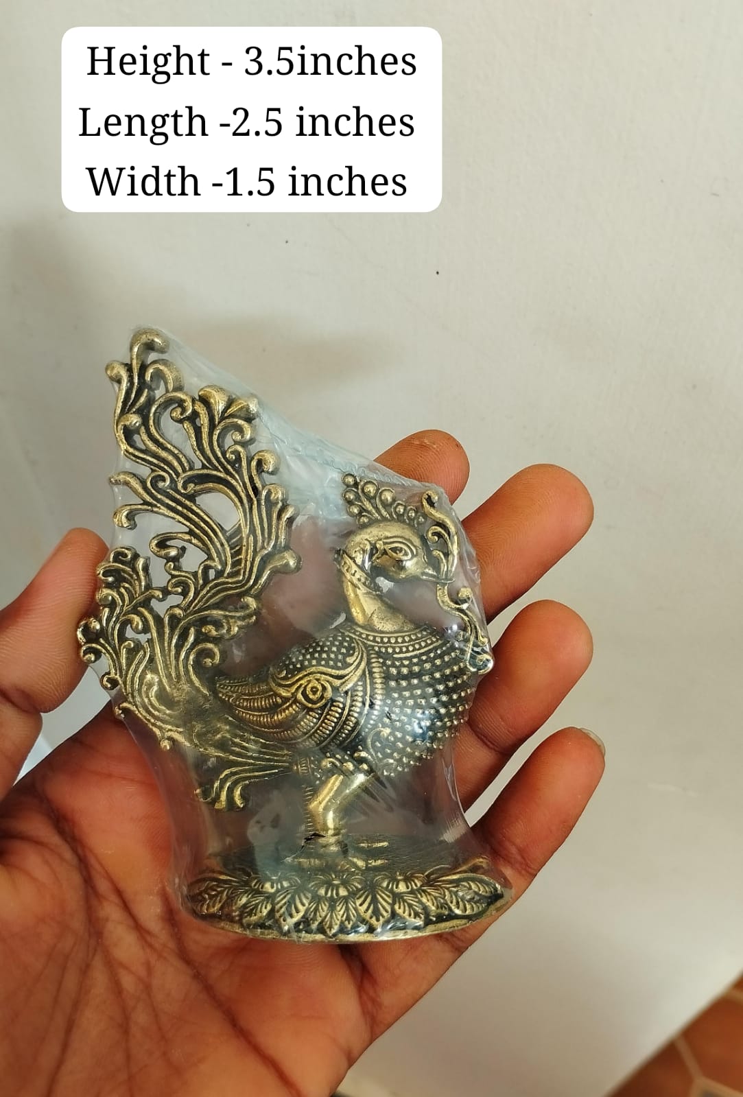 Brass Peacock Statue – Handcrafted Symbol of Grace & Prosperity for Home Décor