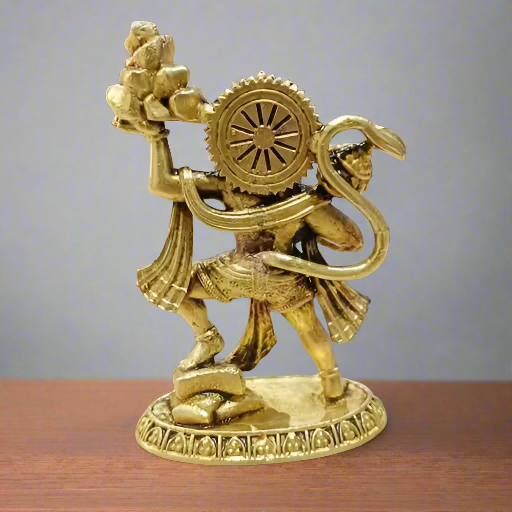 Brass Hanuman Idol – Strength, Devotion & Protection