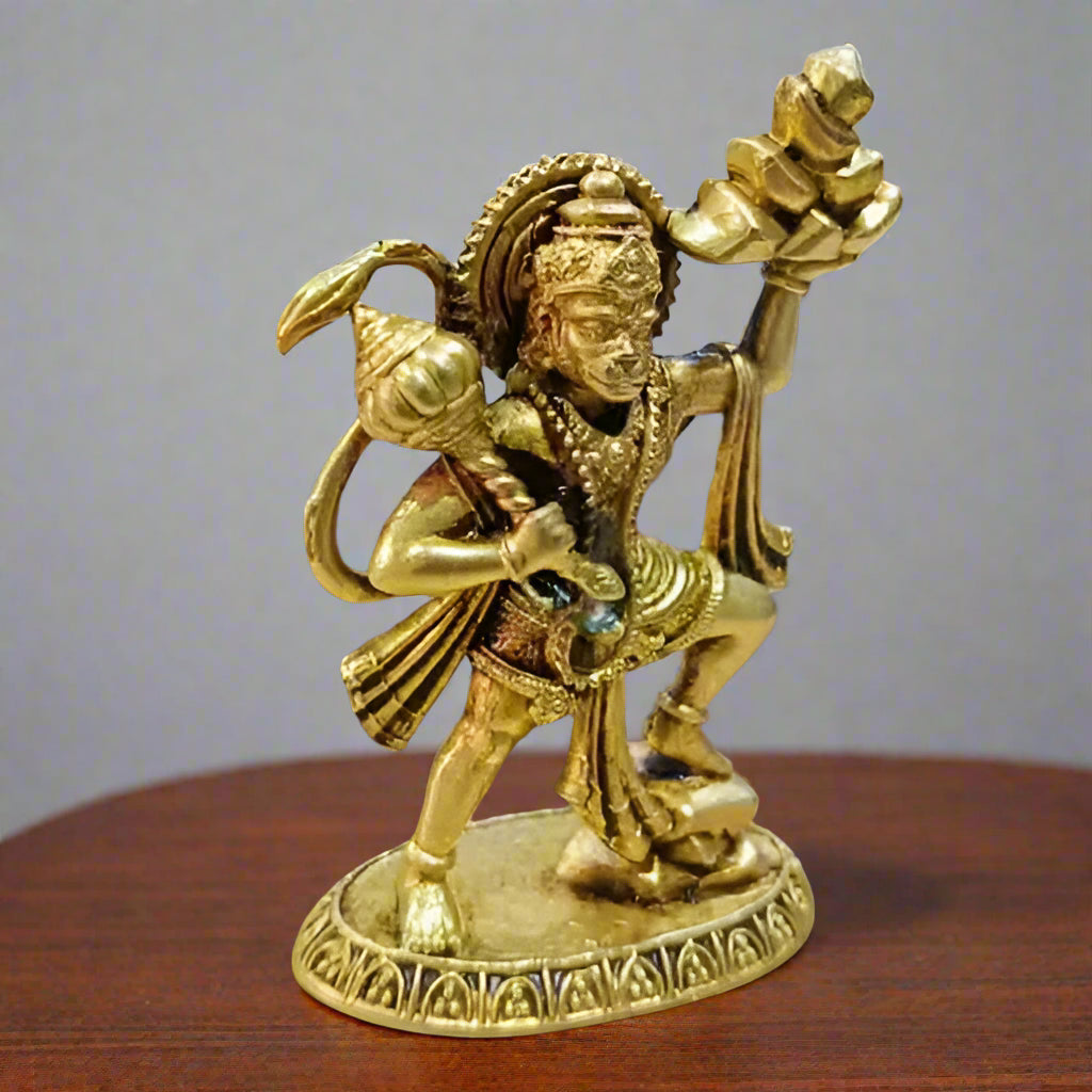 Brass Hanuman Idol – Strength, Devotion & Protection