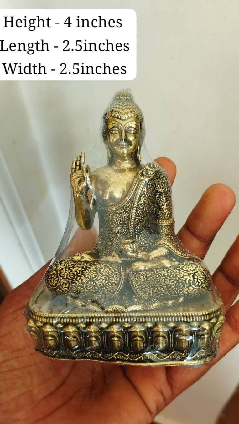 Brass Buddha Idol – Peace, Enlightenment & Positive Energy