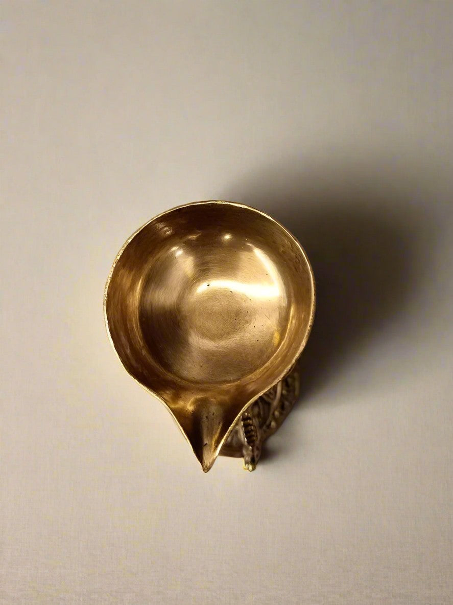 Brass Peacock Diya Set (Pack of 2) – Elegance & Auspicious Light