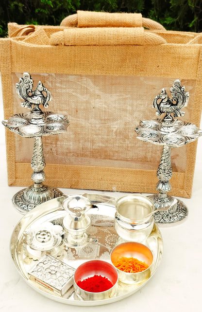 German silver  Pooja set