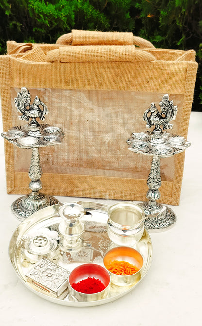 German silver  Pooja set