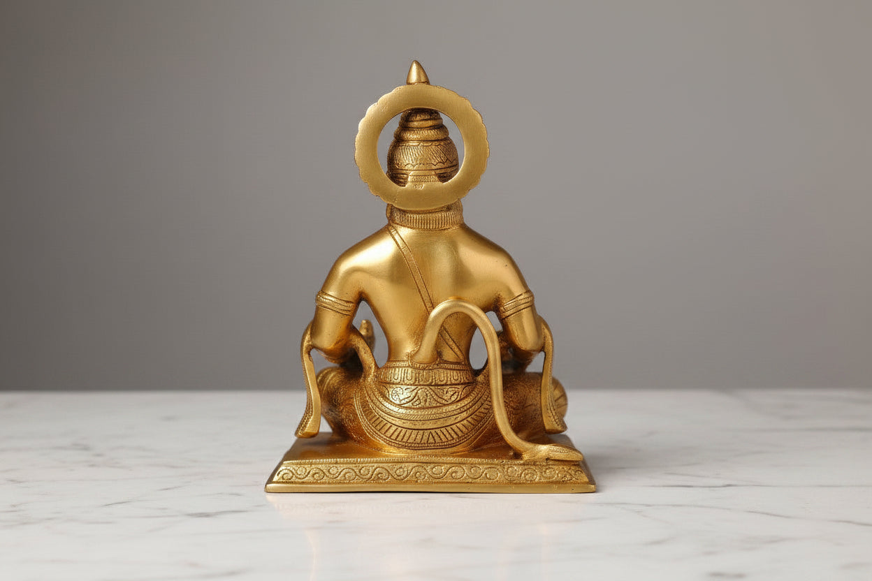 brass hanuman Idol – Bajrangbali Murti  for Home, Mandir & Festival Décor
