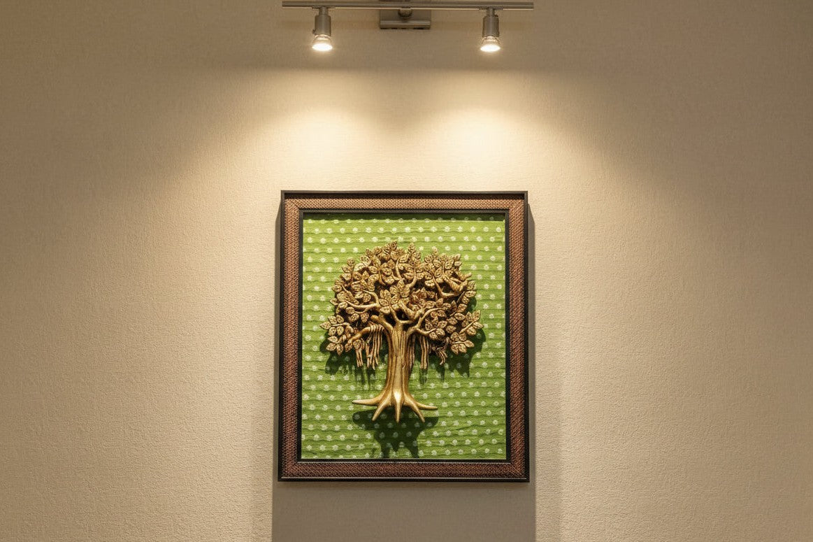 Brass Tree Wall Frame – Traditional Spiritual Wall Décor