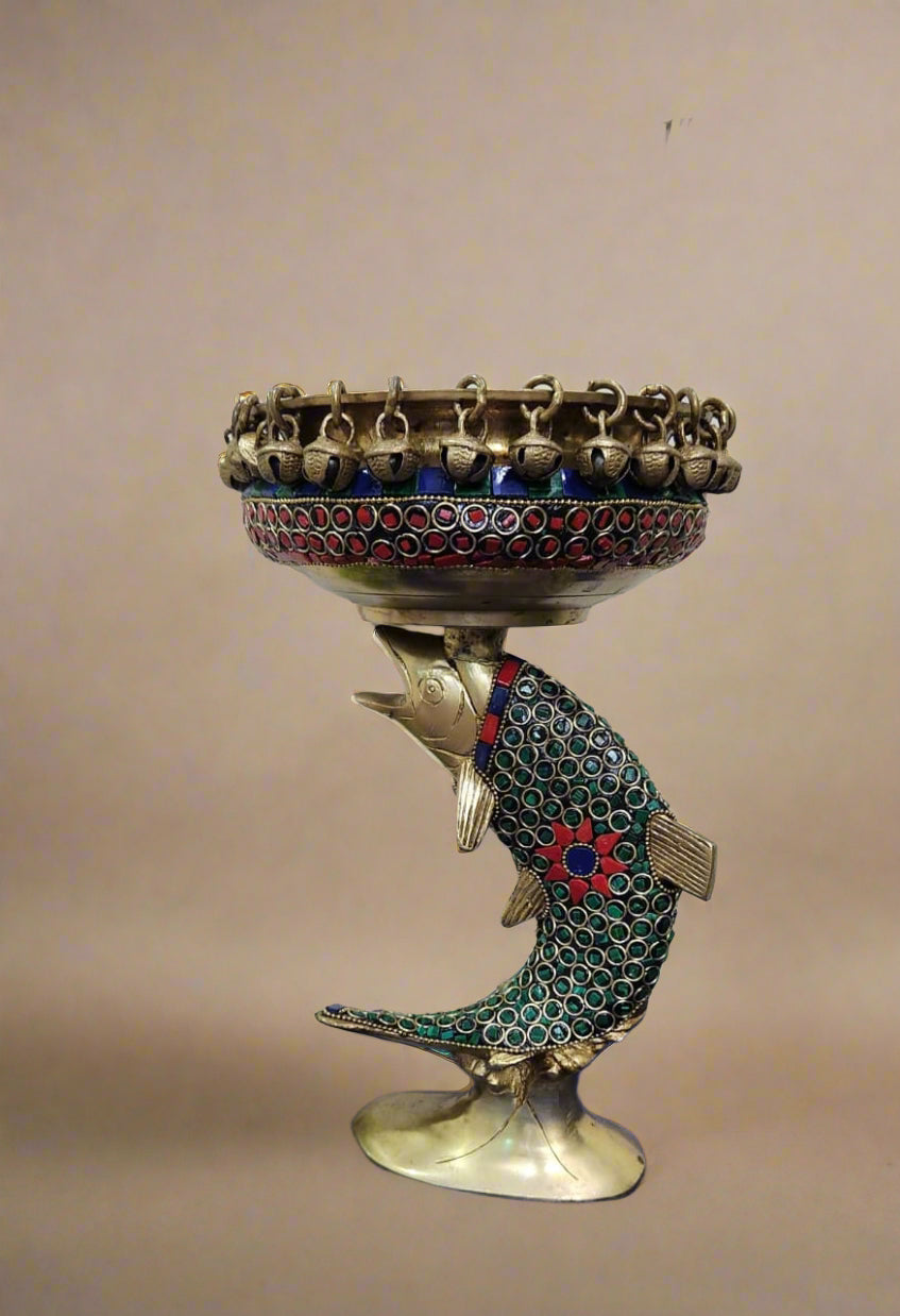 Brass Fish Urli – Symbol of Prosperity & Flowing Positivity