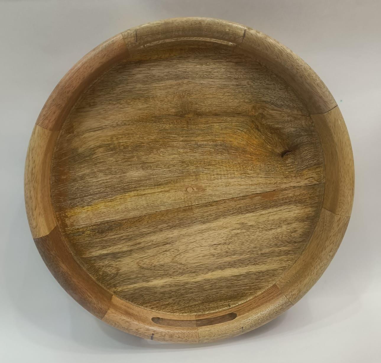 Wooden Round Serving Tray , set of 2