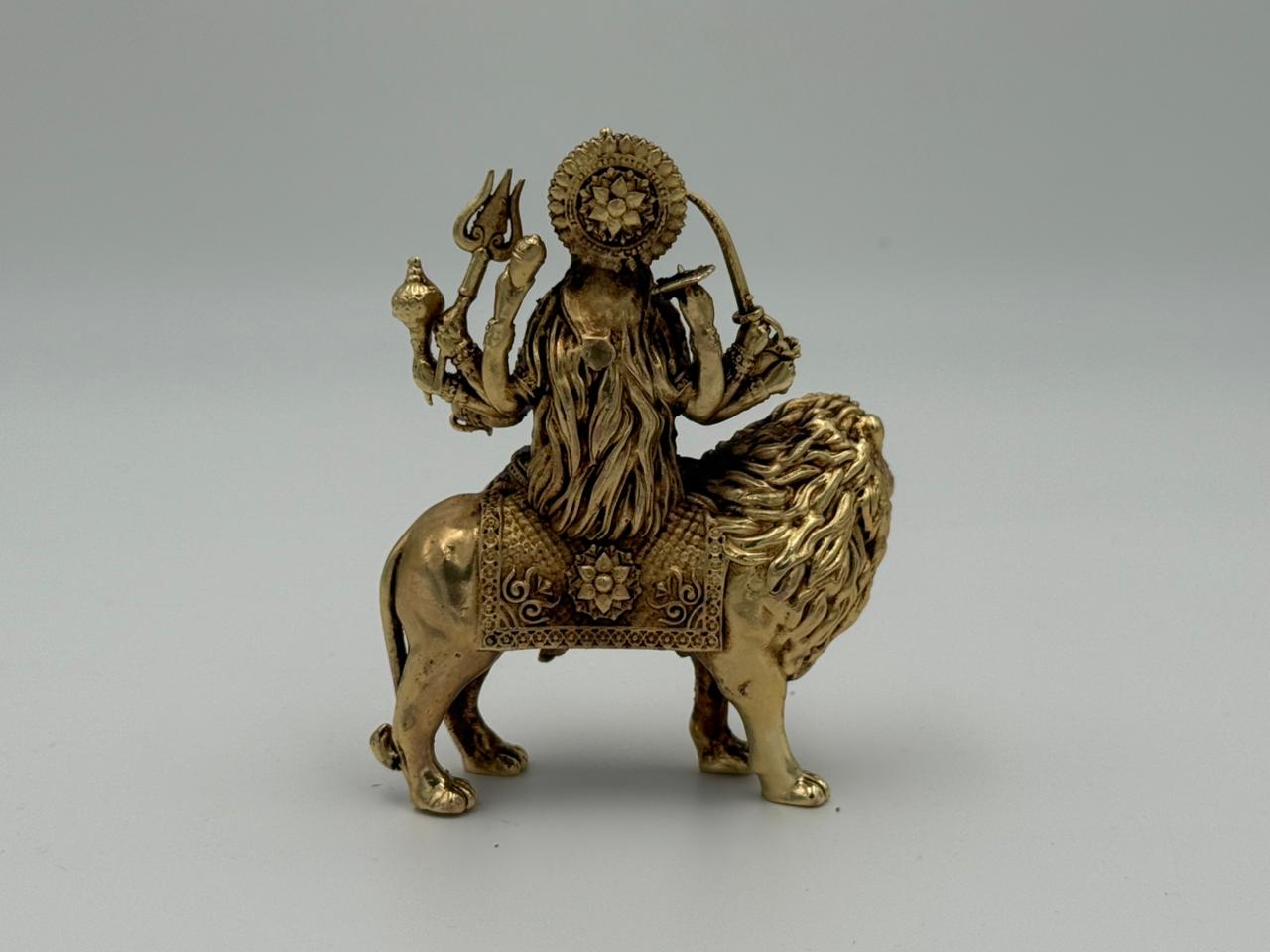 Brass Durga Statue – Divine Goddess Idol for Home Temple & Festival Décor