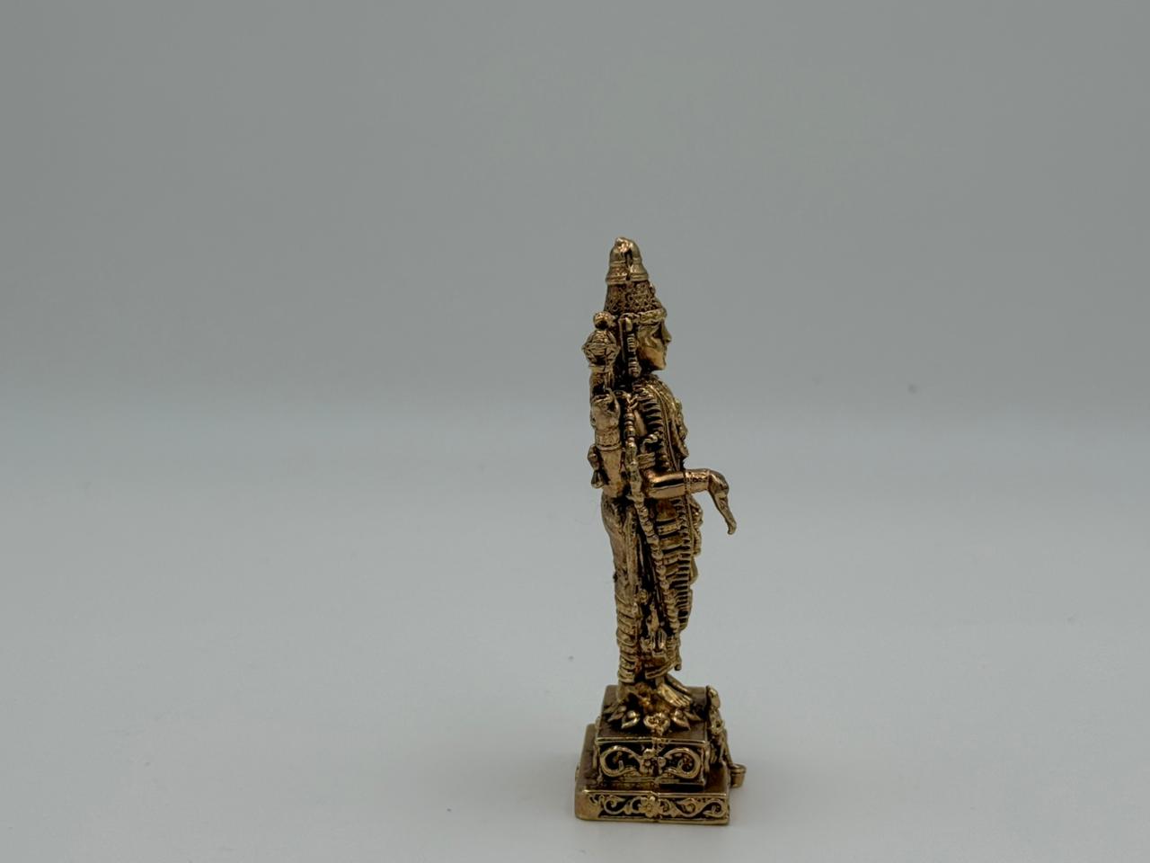 Brass Small Tirupati Idol – Divine Balaji Temple Decor