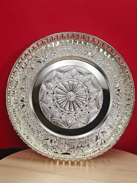 German Silver Pooja thali Combo Set - 8 Pieces