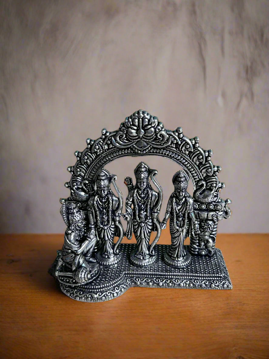 german  silver antique finish ram darbar statue for home / office/ gift item