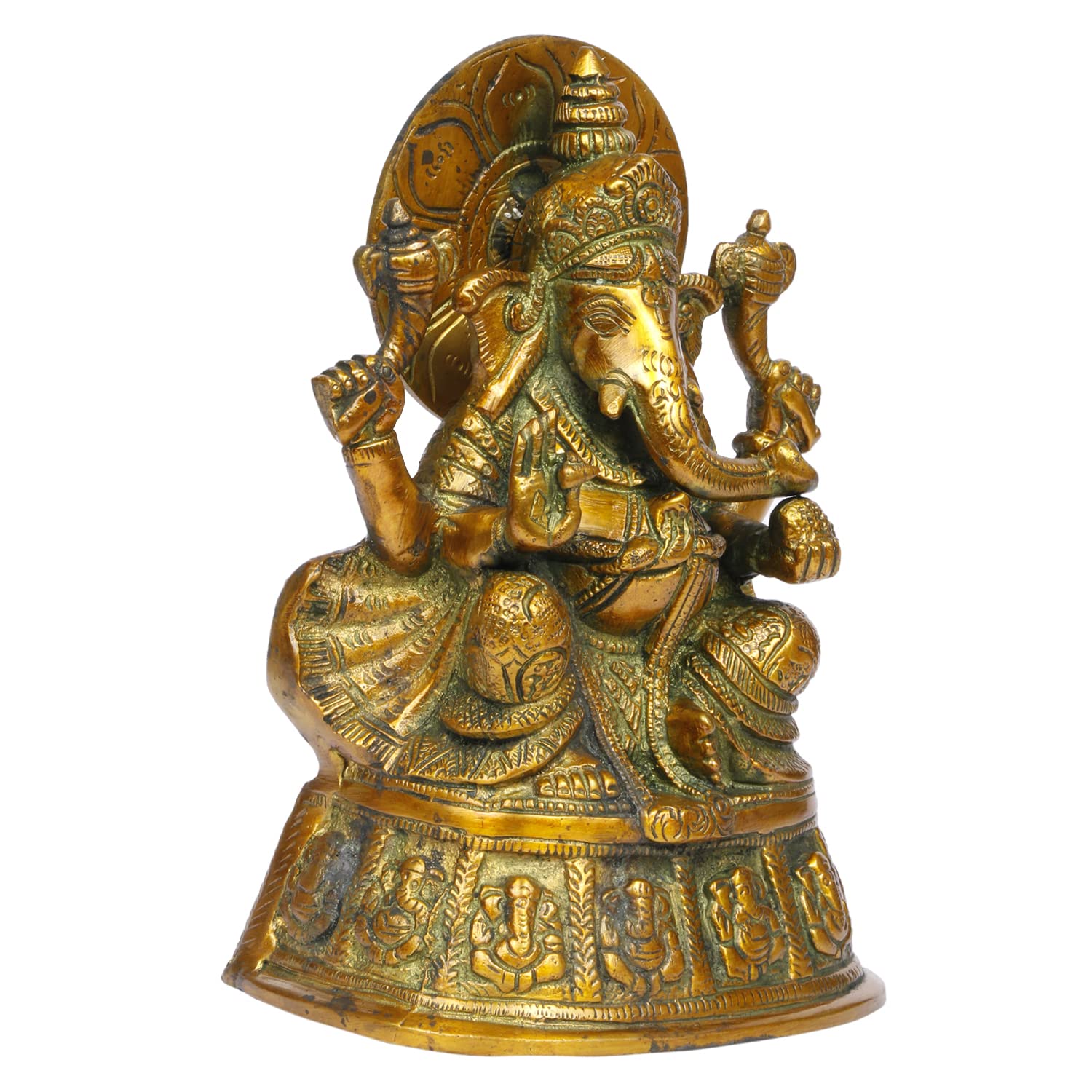 Brass Ganesh ganpathi vinayak murti Statue Idol for Home Temple/Gift Item
