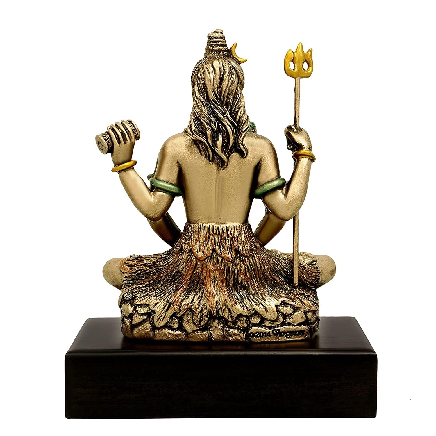 Lord Shiva with Four Hand Dhyan Mudra Brass Idol Shiva Statue Height 3 Inch