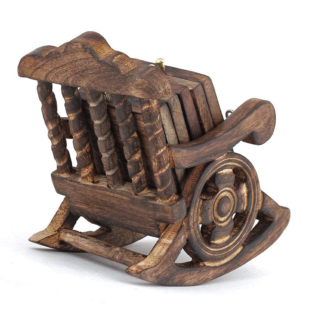 Handmade Wooden Chair  for Serving Tea, Coffee & Dining Decor - 6"