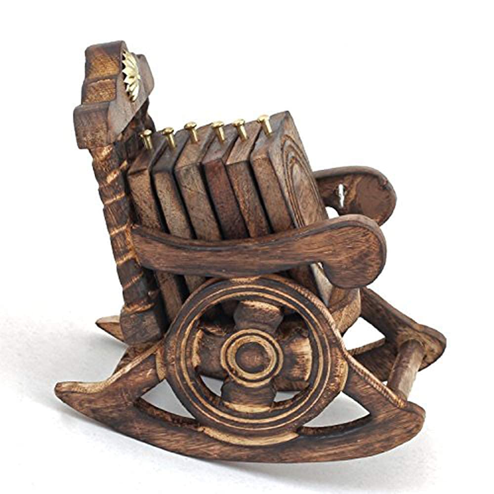 Handmade Wooden Chair  for Serving Tea, Coffee & Dining Decor - 6"