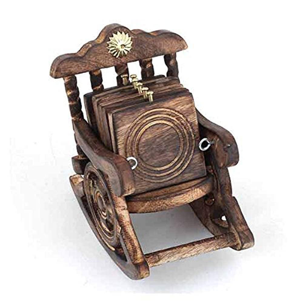Handmade Wooden Chair  for Serving Tea, Coffee & Dining Decor - 6"