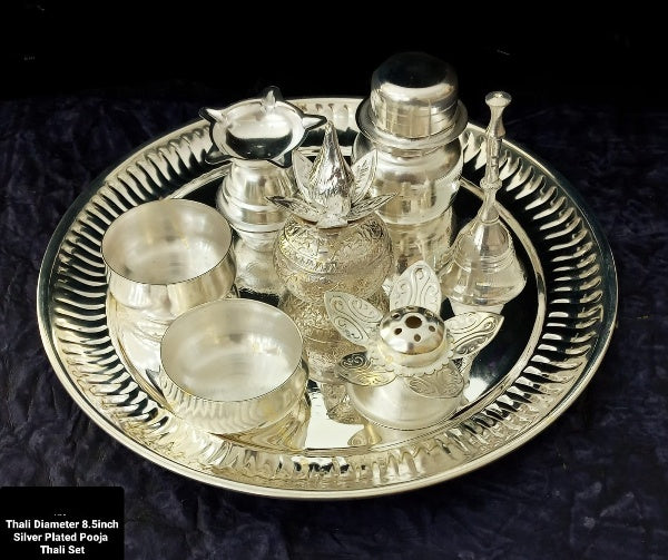 Silver Plated Combo Set of 9 Pieces