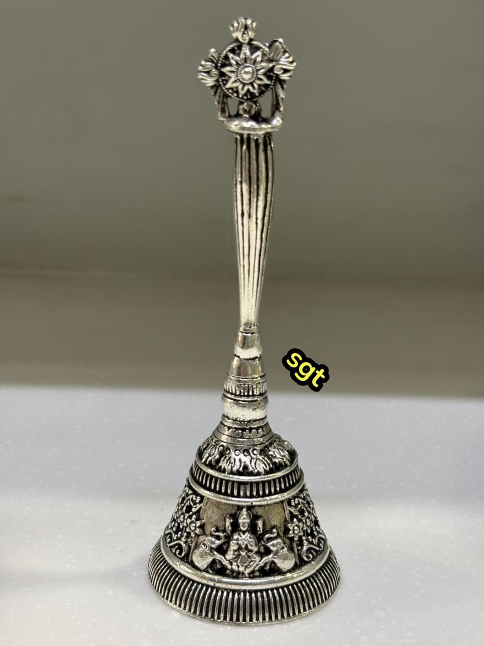 Pure Silver Plated Pooja Thali Set with Antique Finish – Lakshmi Design Urli for Housewarming & Festive Décor