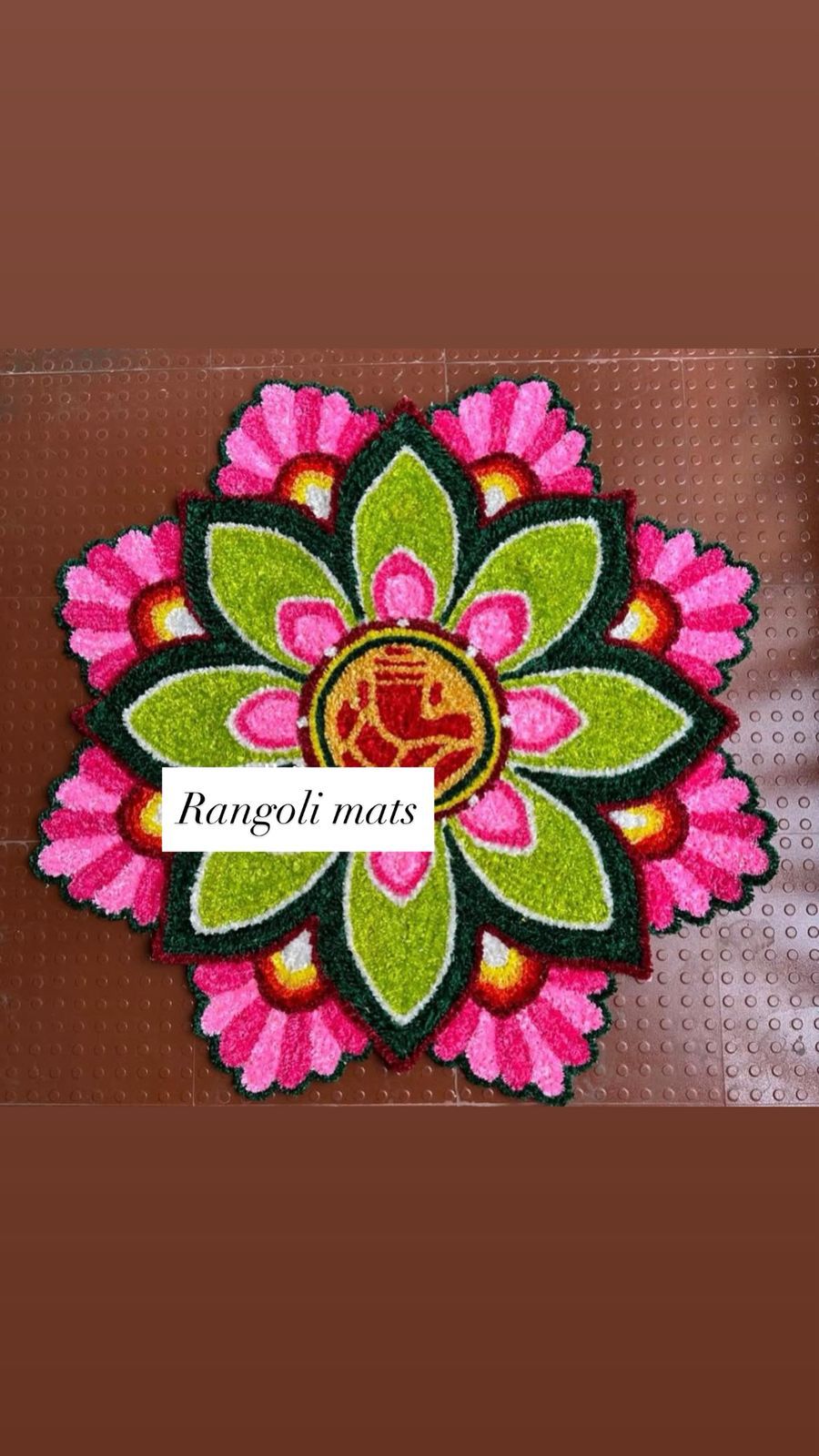 ganesh multicolor rangoli mats for home décor/ diwali/ gift item