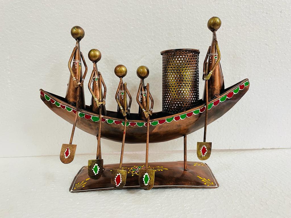 indiancraftsbykanika Metal Colorful Pen Holder showpiece Home Decor/Gift Item