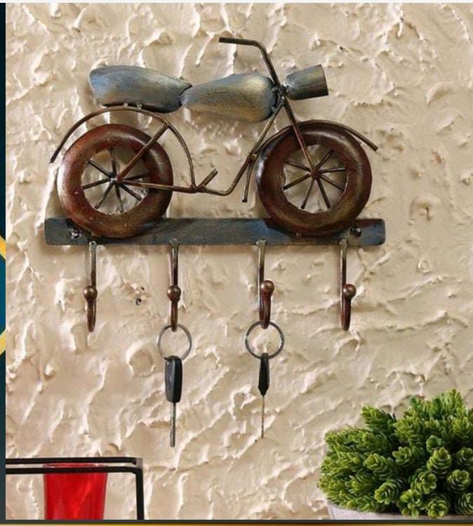 metal bike key ring holder home decor/gift item