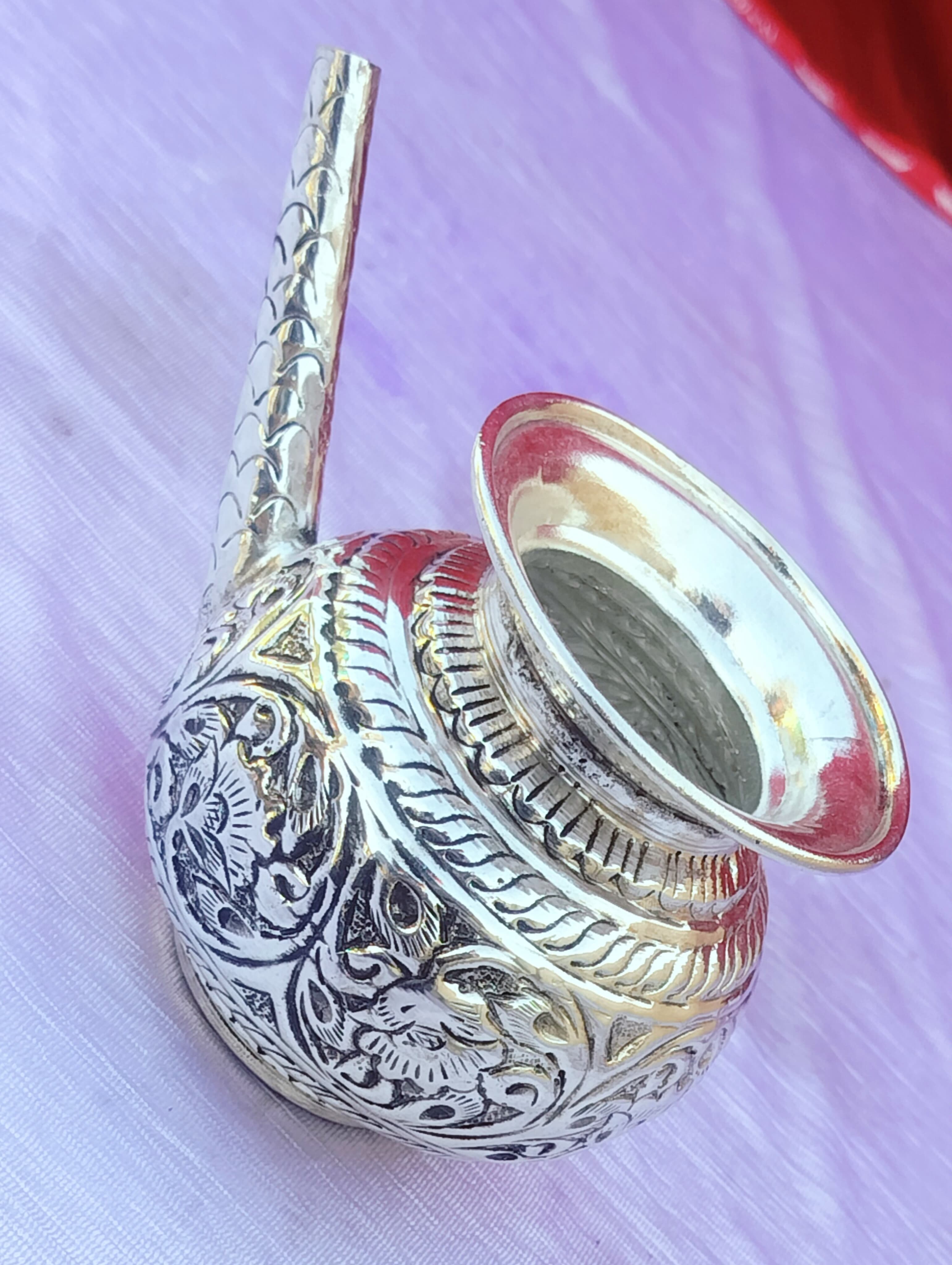 German Silver Antique Round kalasha