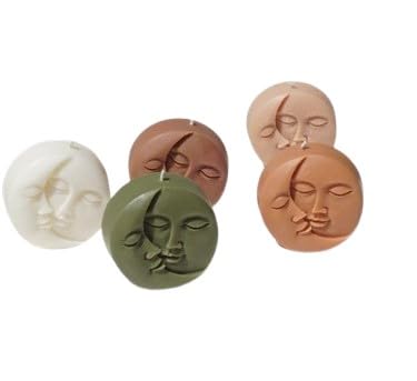 Set of 5 Colorful Luna Candles for Diwali/Home décor/Gift Item